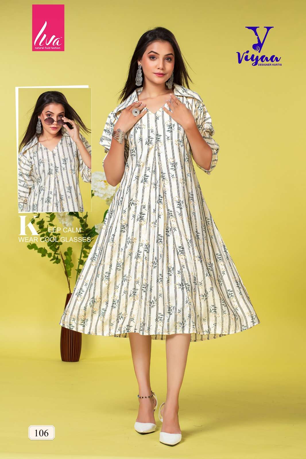 VIYAA DESIGNER PRETTY GIRL V1 Kurti Wholesale catalog