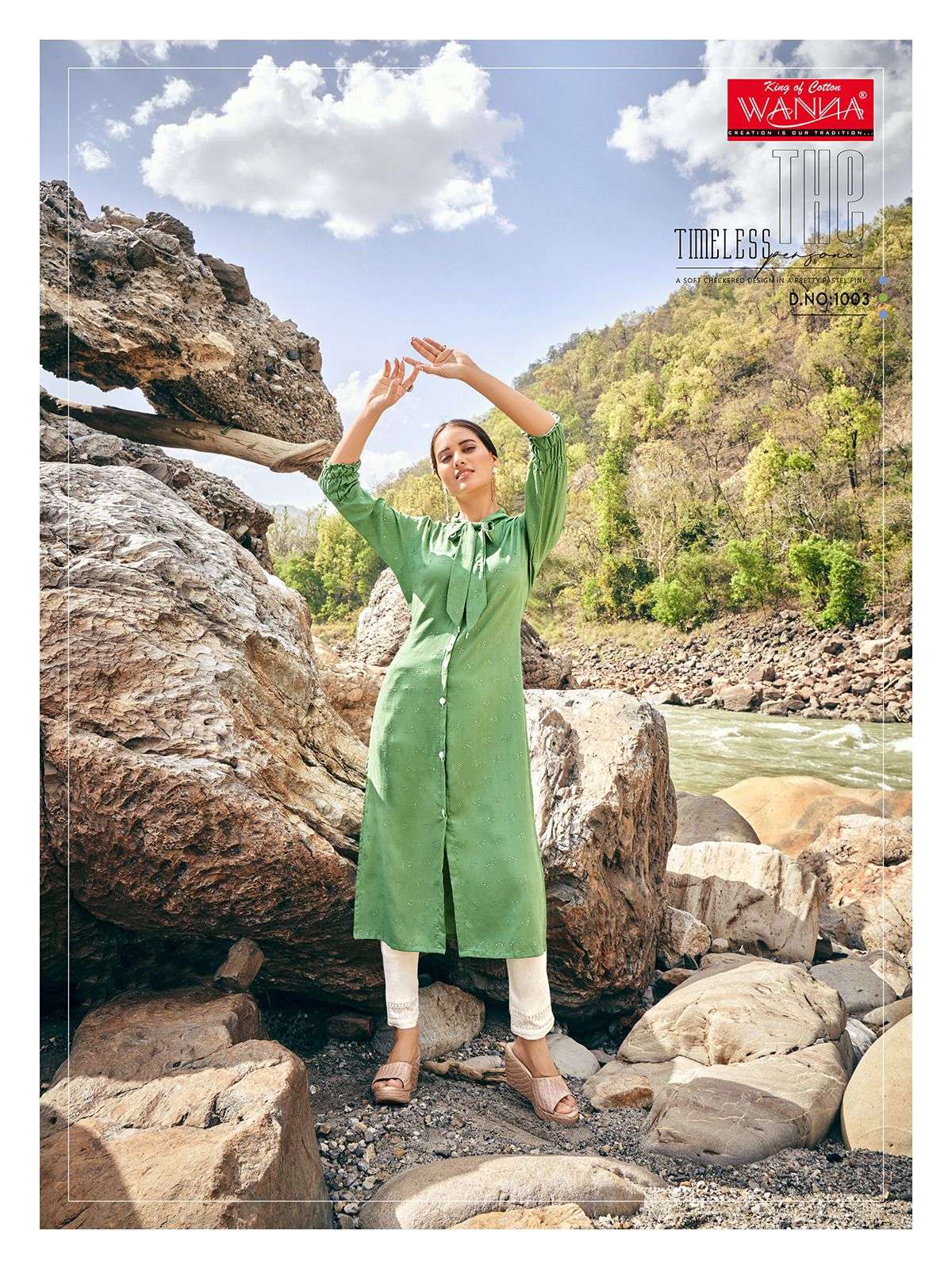 Wanna Jasmine   Luxury Viscose Rayon Fancy Kurti Wholesale Catalog