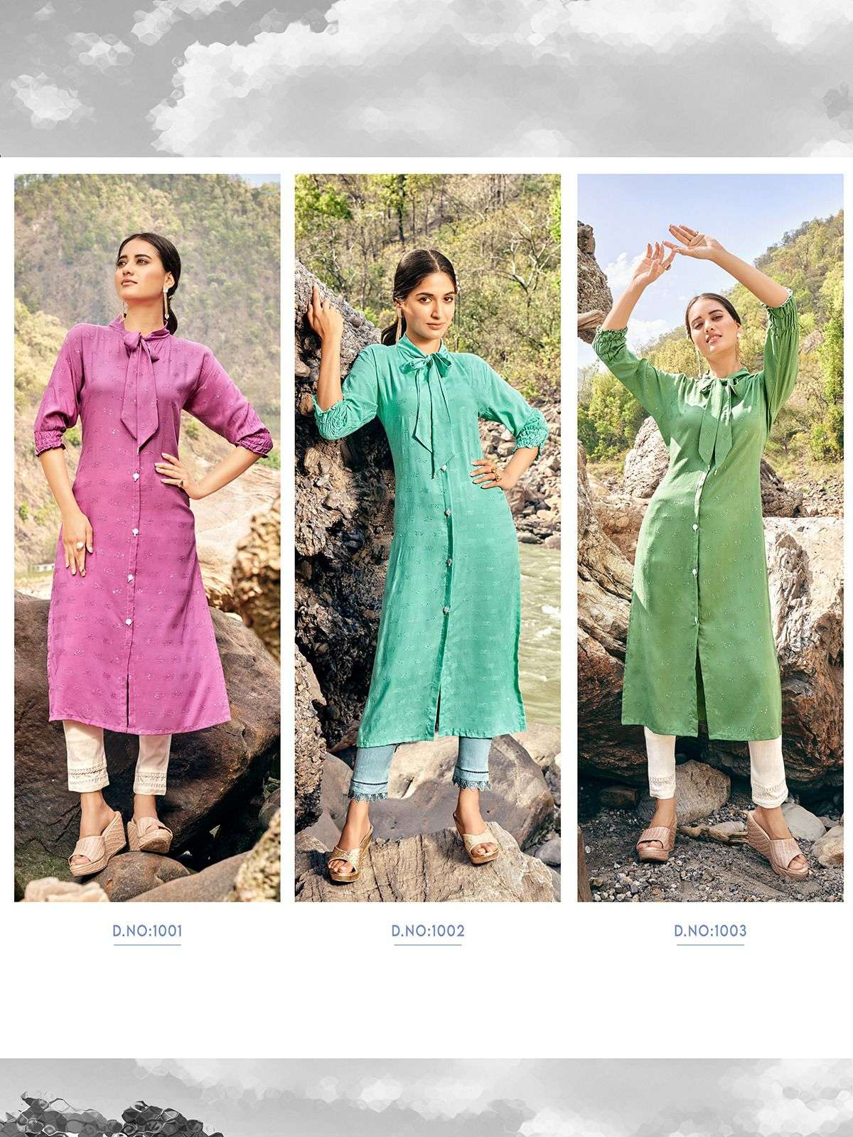 Wanna Jasmine   Luxury Viscose Rayon Fancy Kurti Wholesale Catalog