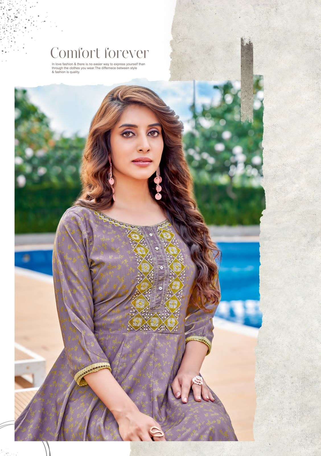 WOOGLEE AVSAR Rincle Rayon Print Kurti Wholesale catalog