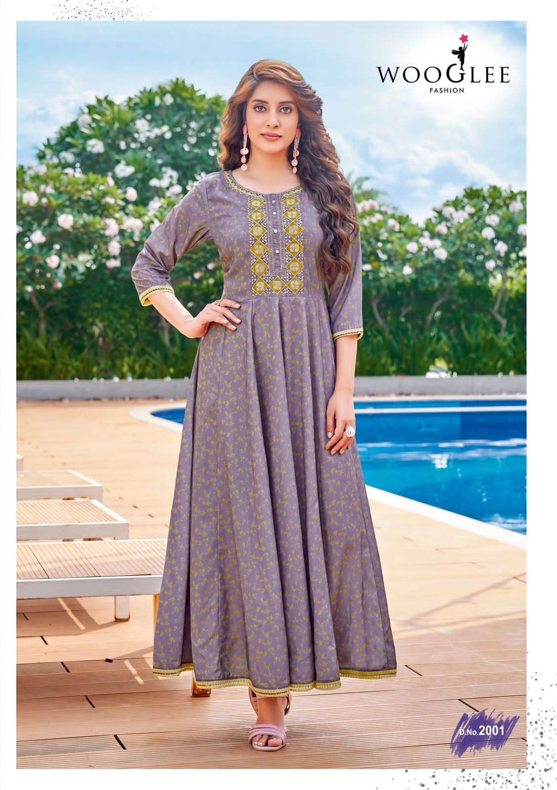 WOOGLEE AVSAR Rincle Rayon Print Kurti Wholesale catalog