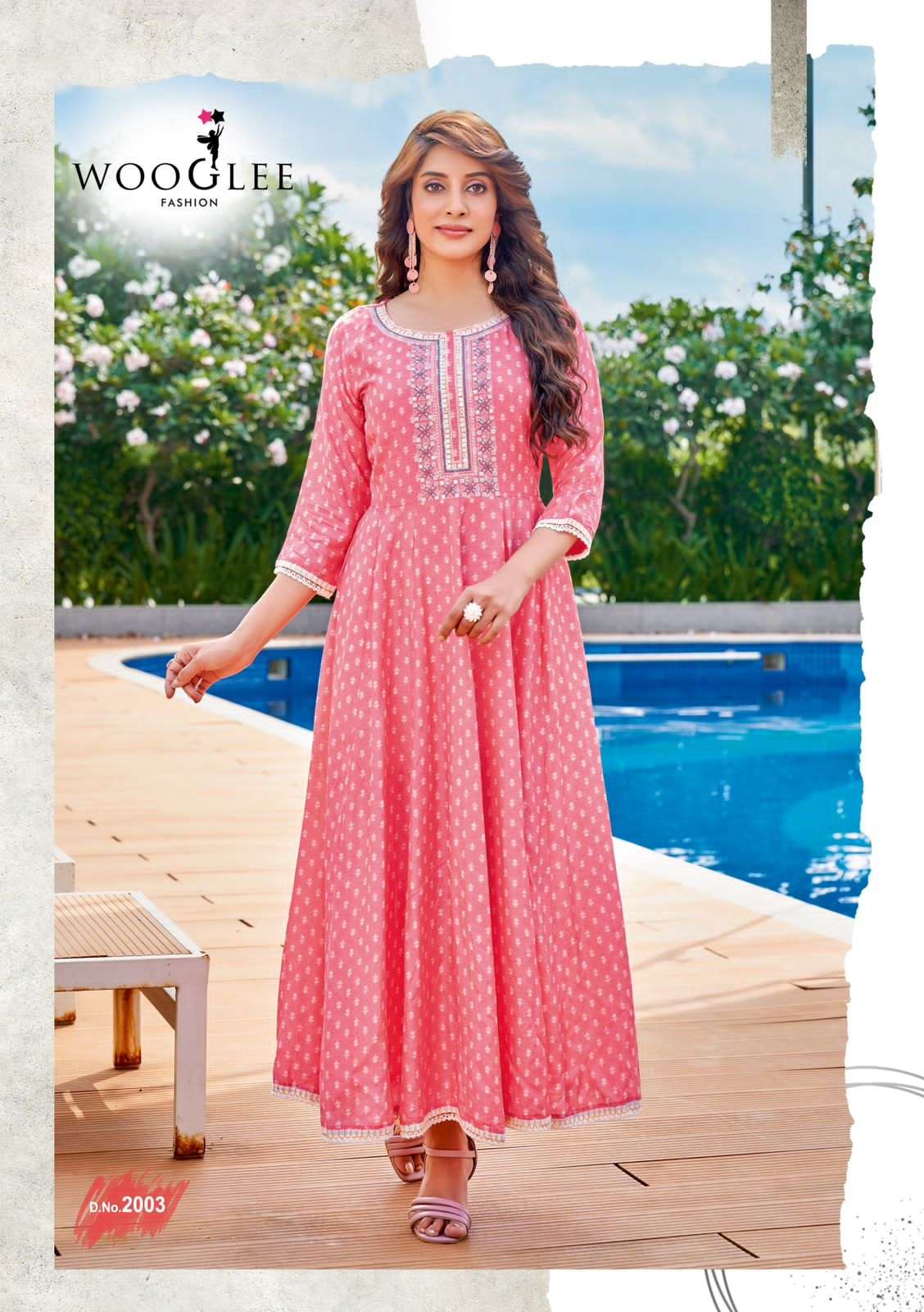 WOOGLEE AVSAR Rincle Rayon Print Kurti Wholesale catalog