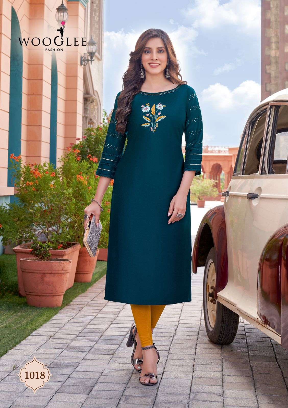 WOOGLEE MARYAM VOL 2 Viscose Weaving Kurti Wholesale catalog