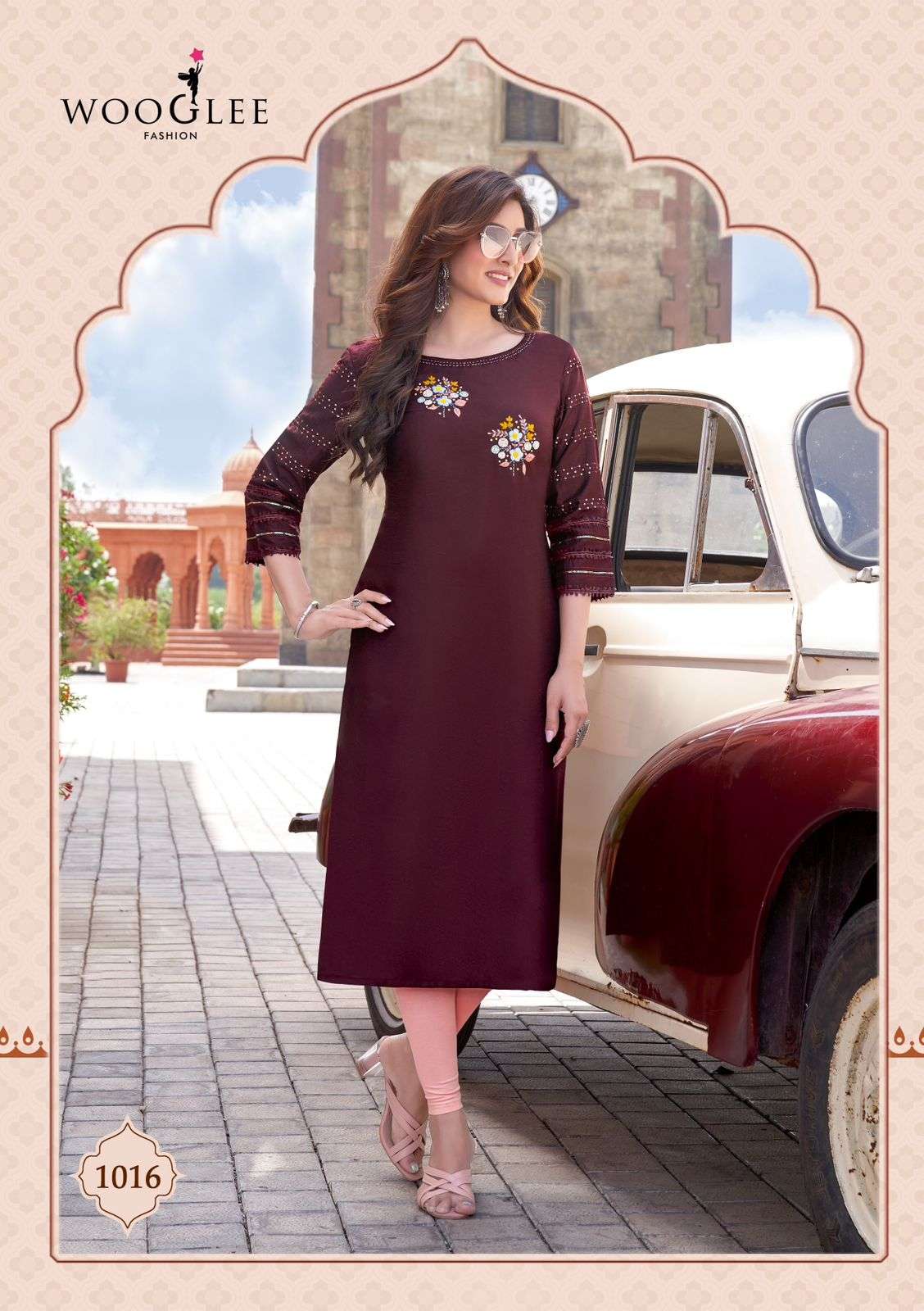 WOOGLEE MARYAM VOL 2 Viscose Weaving Kurti Wholesale catalog