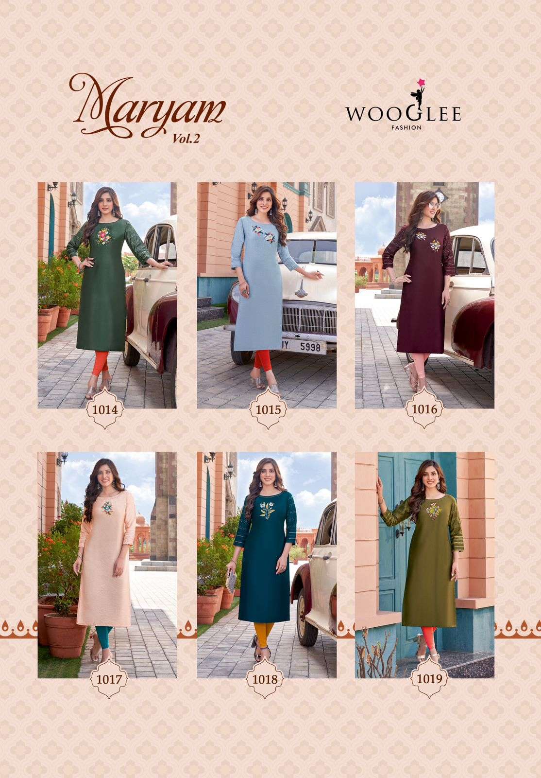 WOOGLEE MARYAM VOL 2 Viscose Weaving Kurti Wholesale catalog