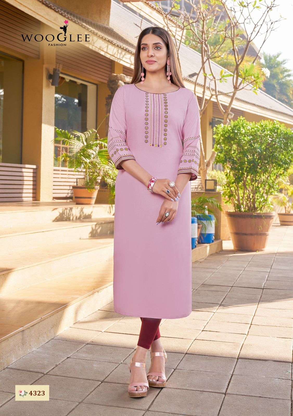 Wooglee SAKSHI VOL 4 Rayon Kurti Wholesale catalog