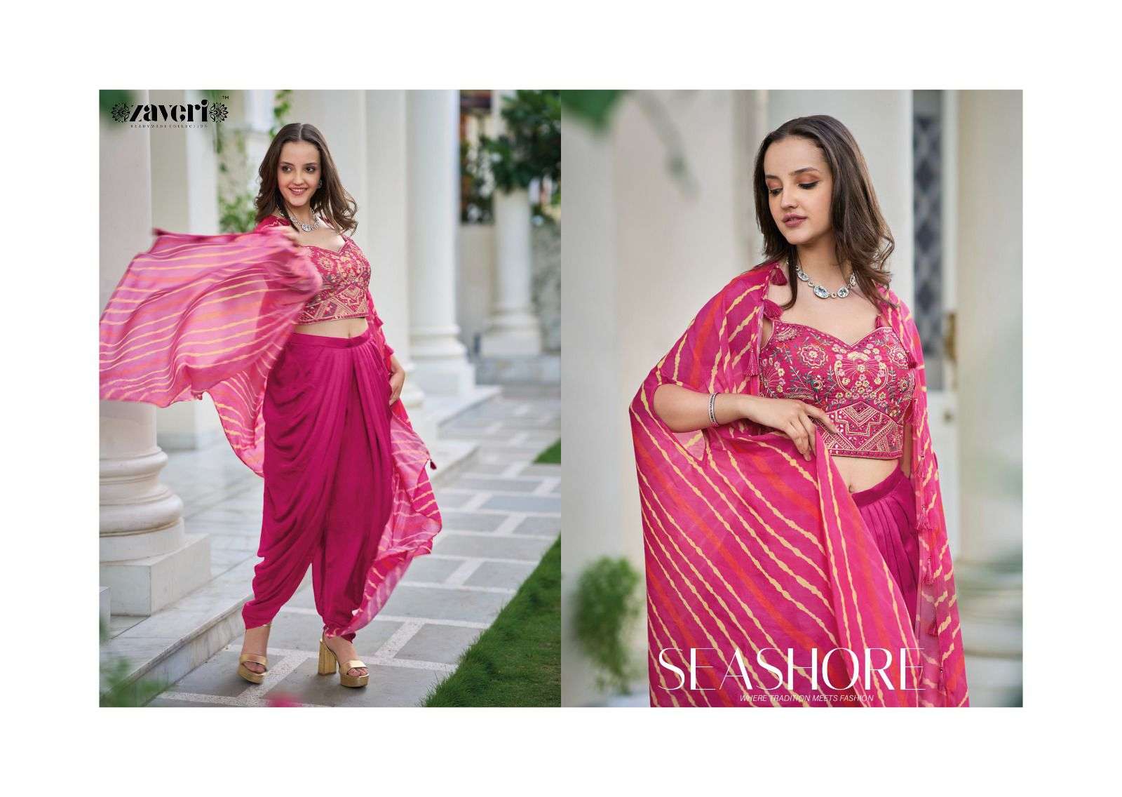 Zaveri presents Heavy satin Dress Wholesale catalog
