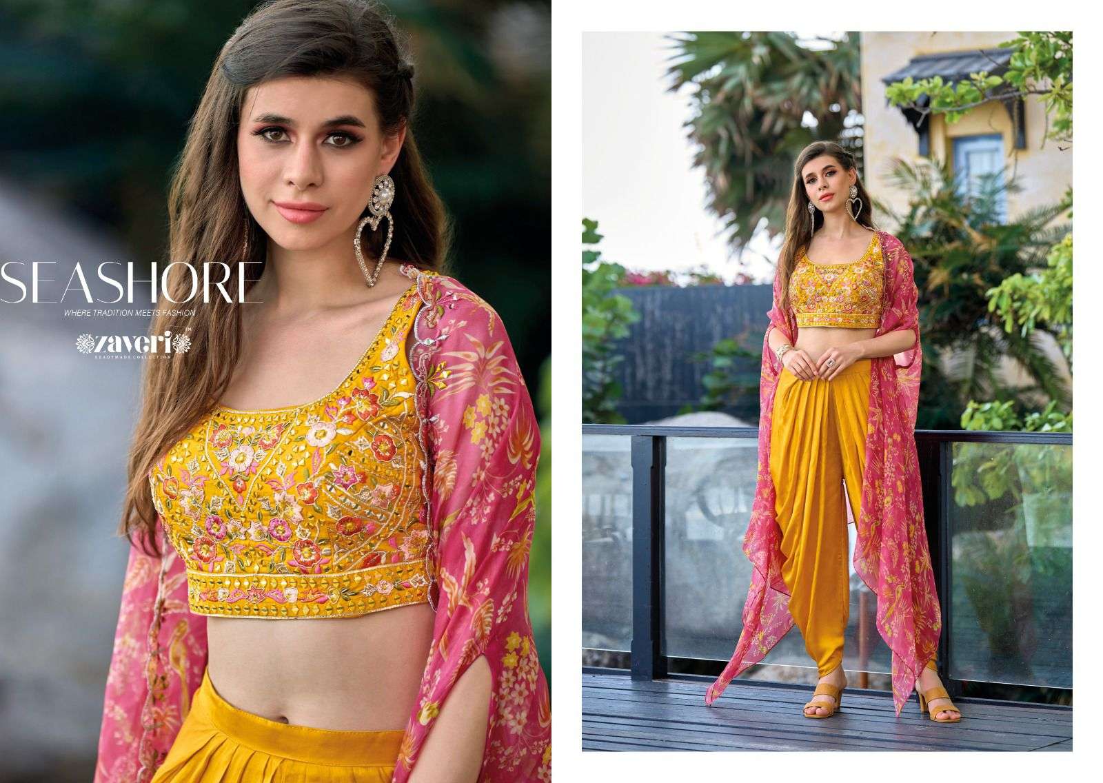 Zaveri presents Heavy satin Dress Wholesale catalog