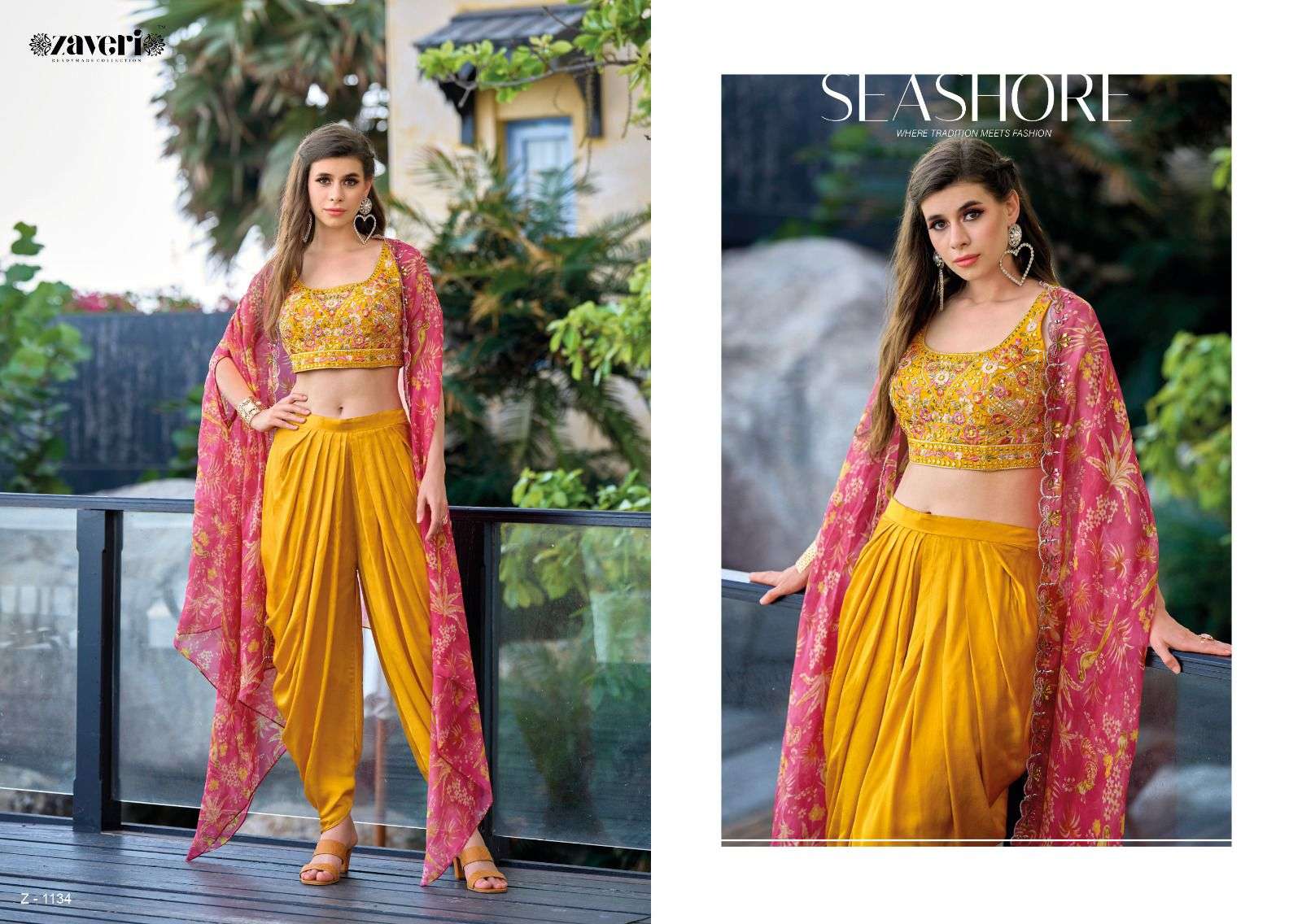 Zaveri presents Heavy satin Dress Wholesale catalog
