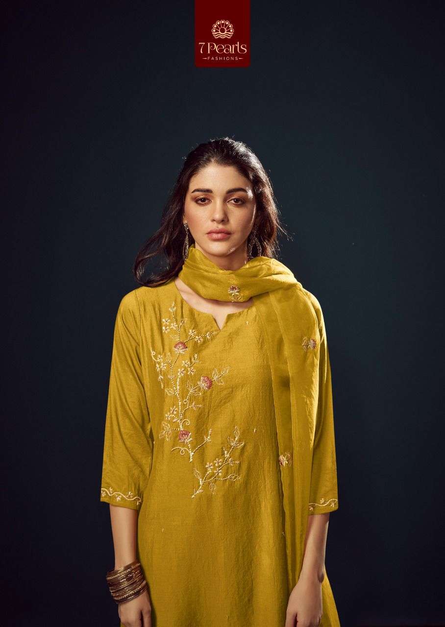 7 PEARLS KYRA KURTI & PANT CHINNON Wholesale catalog