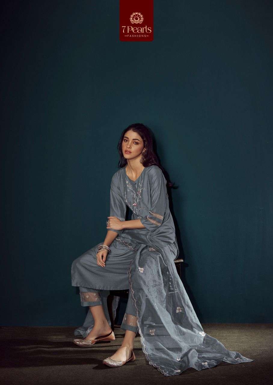 7 PEARLS KYRA KURTI & PANT CHINNON Wholesale catalog