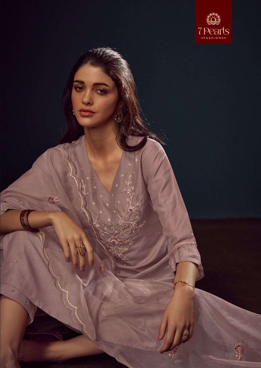 7 PEARLS KYRA KURTI & PANT CHINNON Wholesale catalog