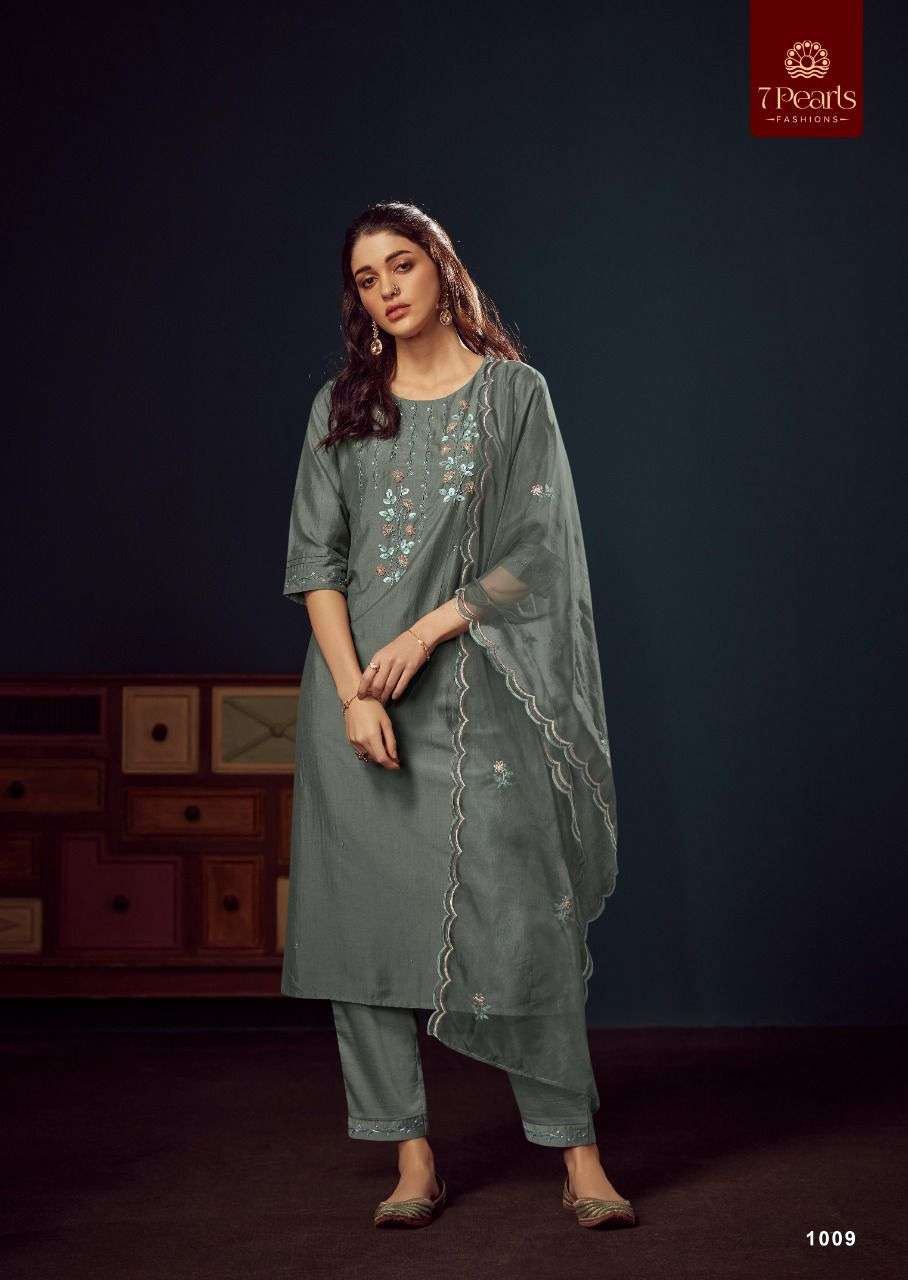 7 PEARLS KYRA KURTI & PANT CHINNON Wholesale catalog