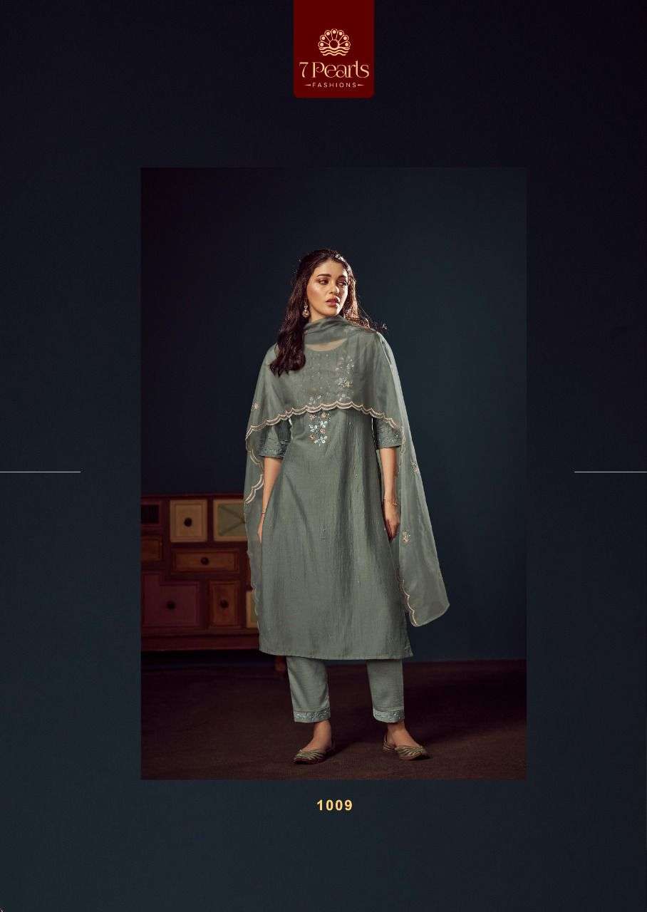 7 PEARLS KYRA KURTI & PANT CHINNON Wholesale catalog