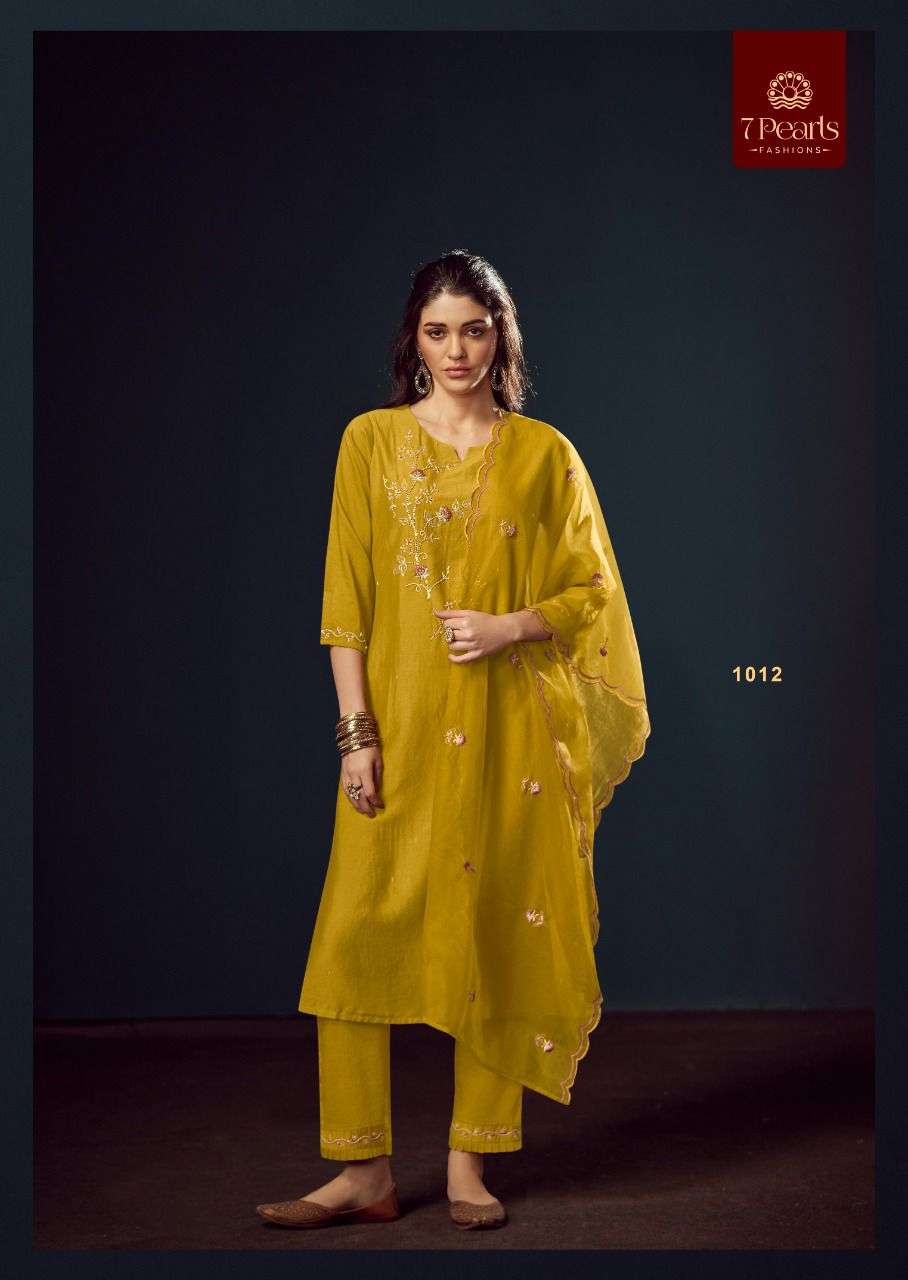 7 PEARLS KYRA KURTI & PANT CHINNON Wholesale catalog