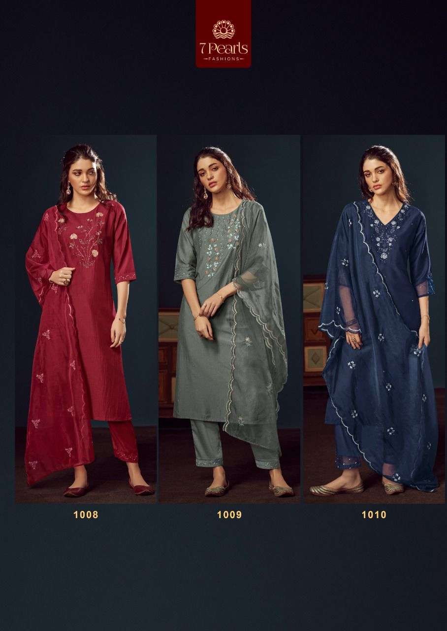 7 PEARLS KYRA KURTI & PANT CHINNON Wholesale catalog