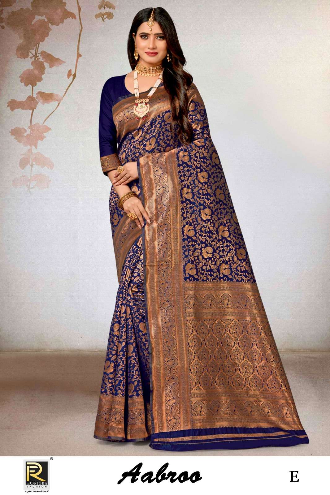 AABROO BY RONISHA SAREE BANARASI SILK FABRICS SUPER HIT COLLECTION 