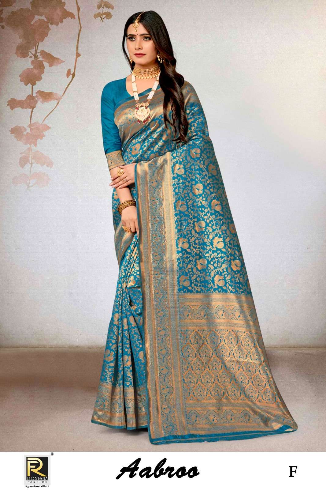 AABROO BY RONISHA SAREE BANARASI SILK FABRICS SUPER HIT COLLECTION 