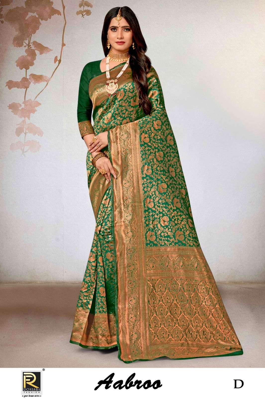 AABROO BY RONISHA SAREE BANARASI SILK FABRICS SUPER HIT COLLECTION 