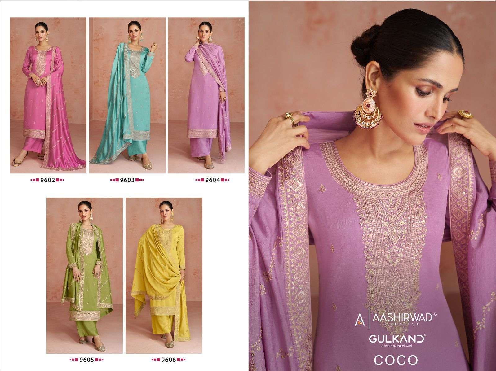 AASHIRWAD COCO Salwar kameez Wholesale catalog