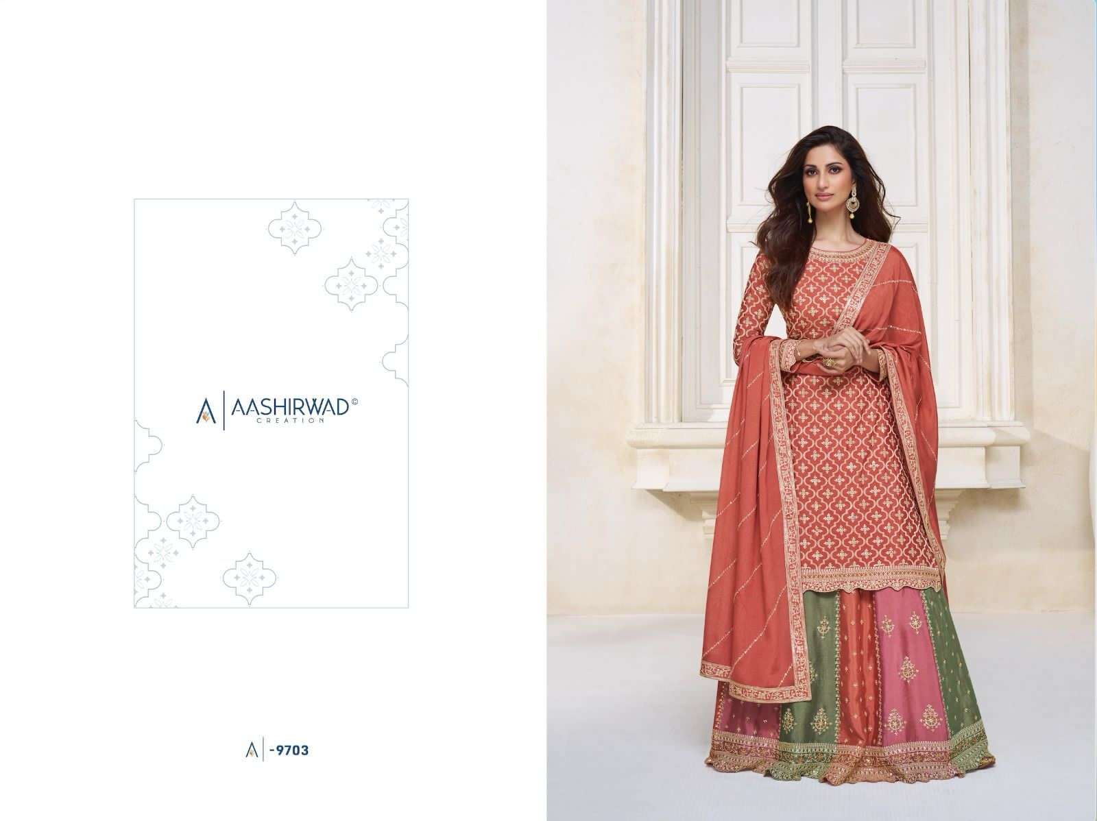 AASHIRWAD COLORS Salwar Kameez Wholesale catalog