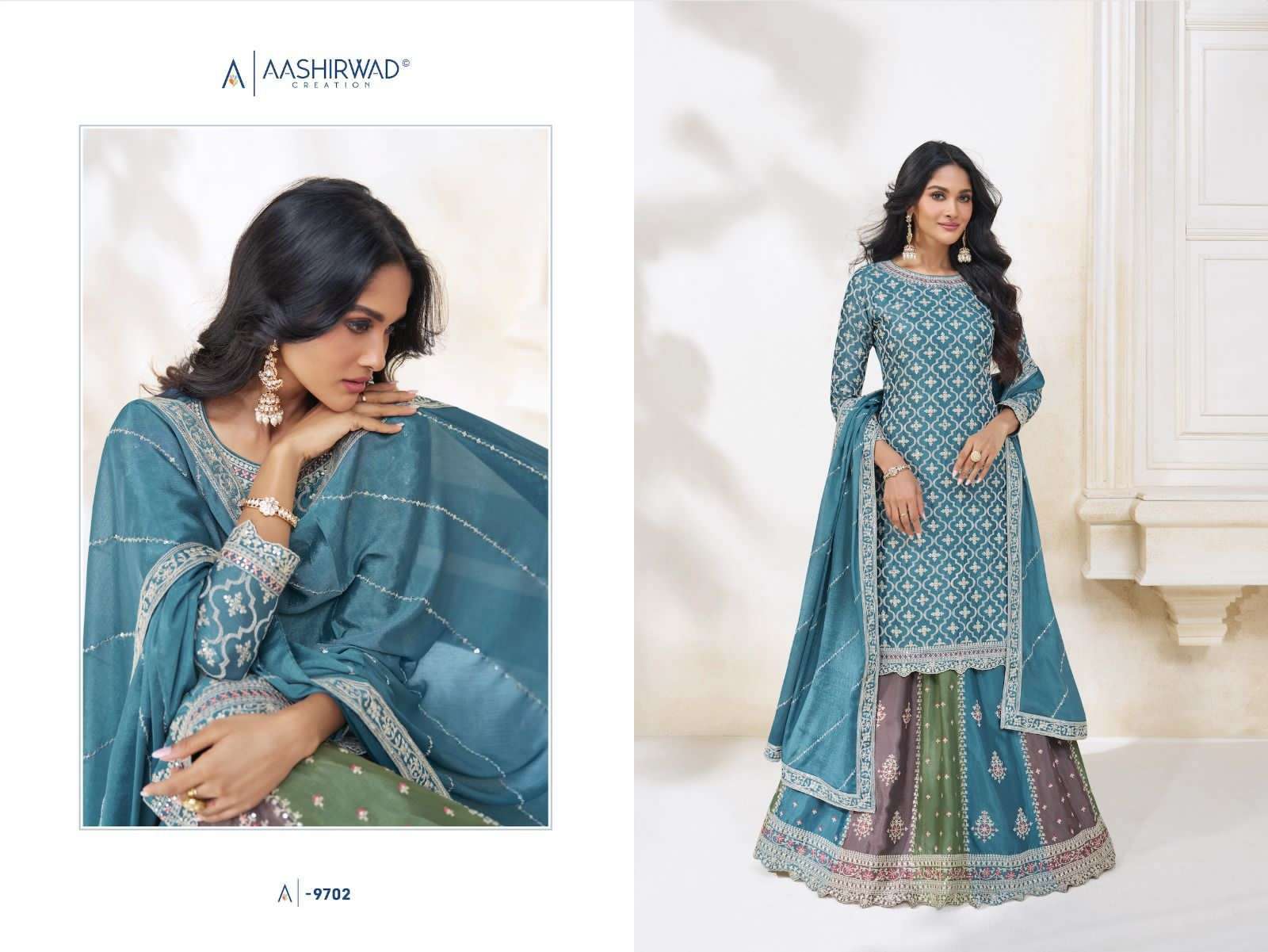 AASHIRWAD COLORS Salwar Kameez Wholesale catalog