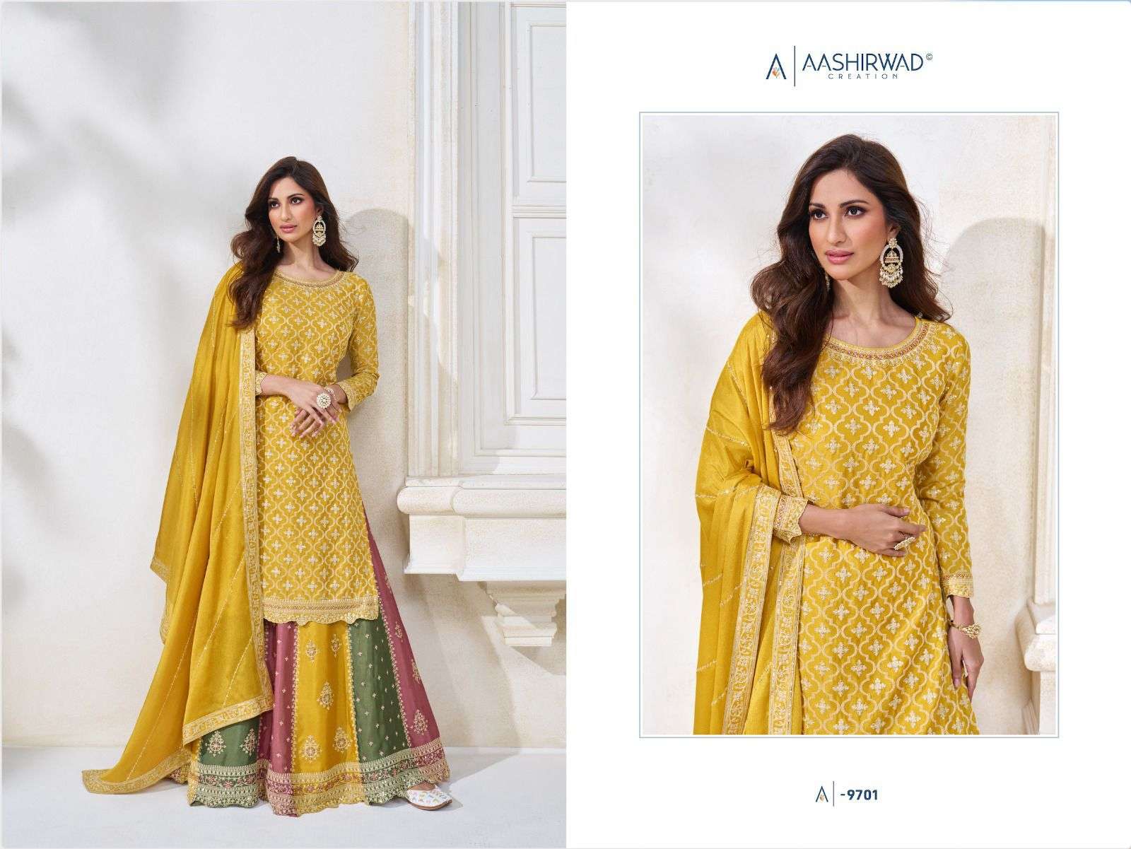 AASHIRWAD COLORS Salwar Kameez Wholesale catalog