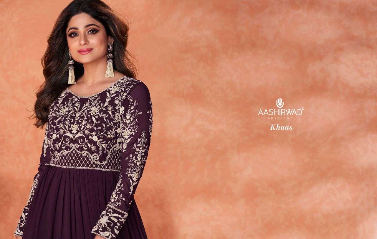 AASHIRWAD CREATION KHAAS SILK Gown Kurti Wholesale catalog