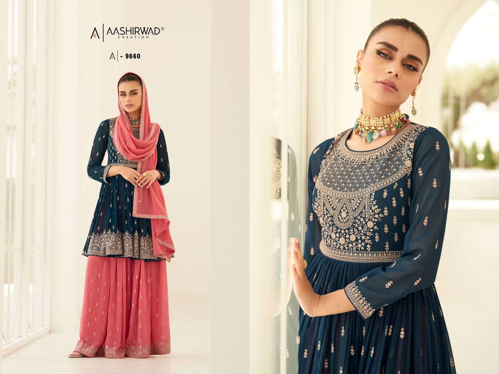 AASHIRWAD CREATION SOMYA  Salwar Kameez Wholesale catalog