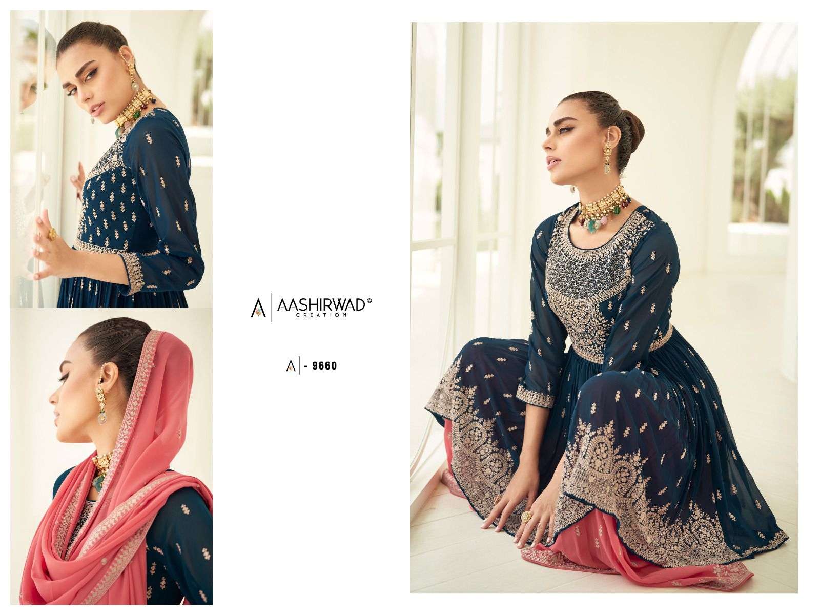 AASHIRWAD CREATION SOMYA  Salwar Kameez Wholesale catalog