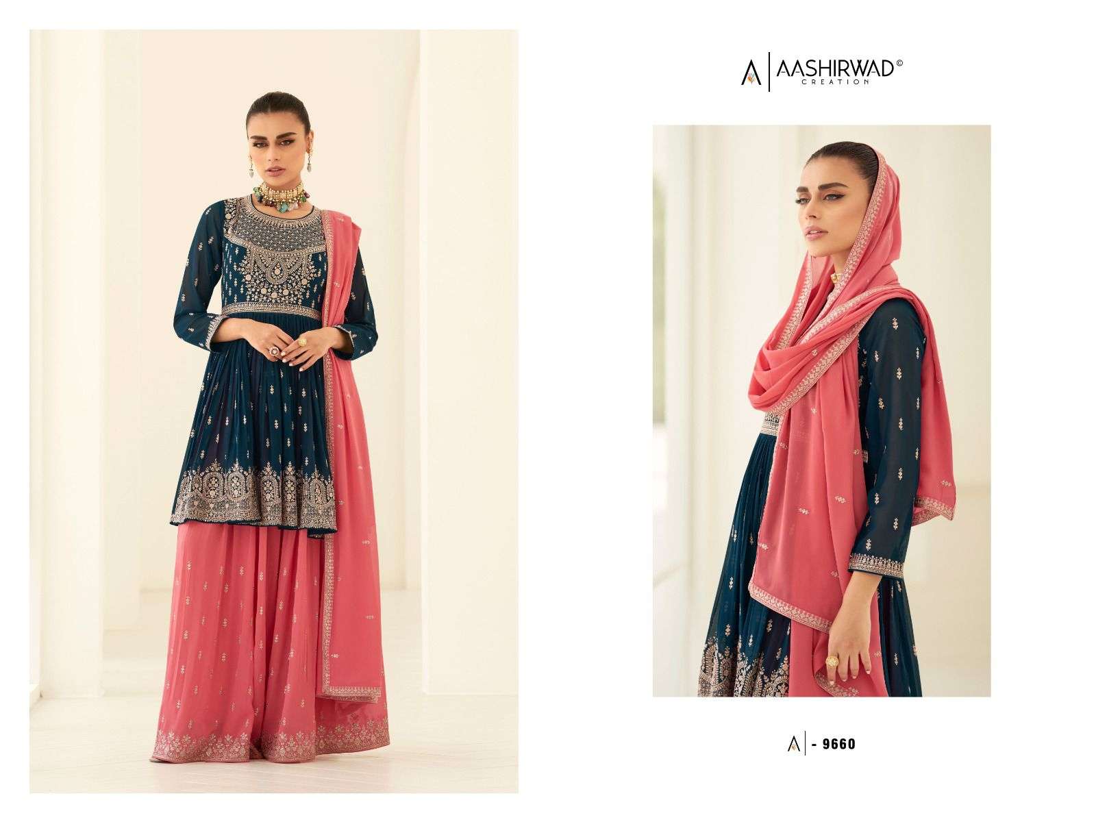 AASHIRWAD CREATION SOMYA  Salwar Kameez Wholesale catalog