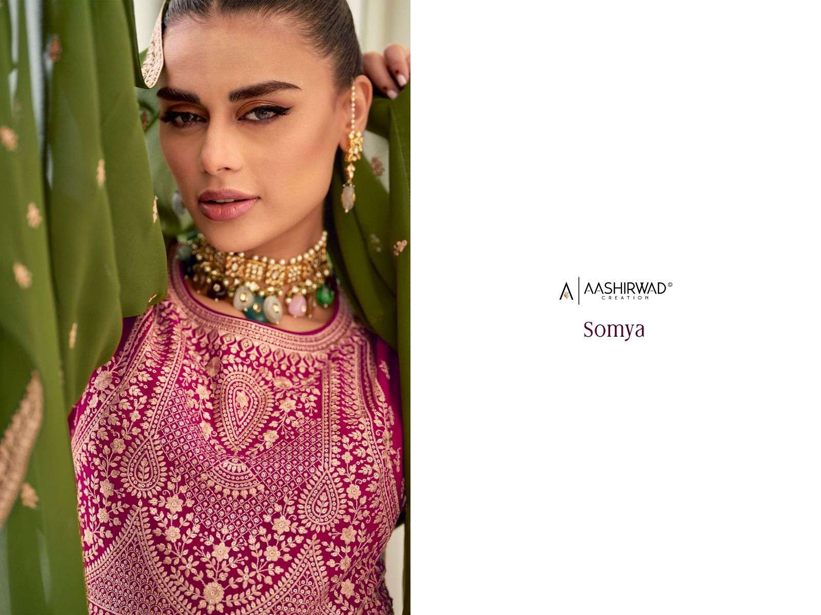 AASHIRWAD CREATION SOMYA  Salwar Kameez Wholesale catalog