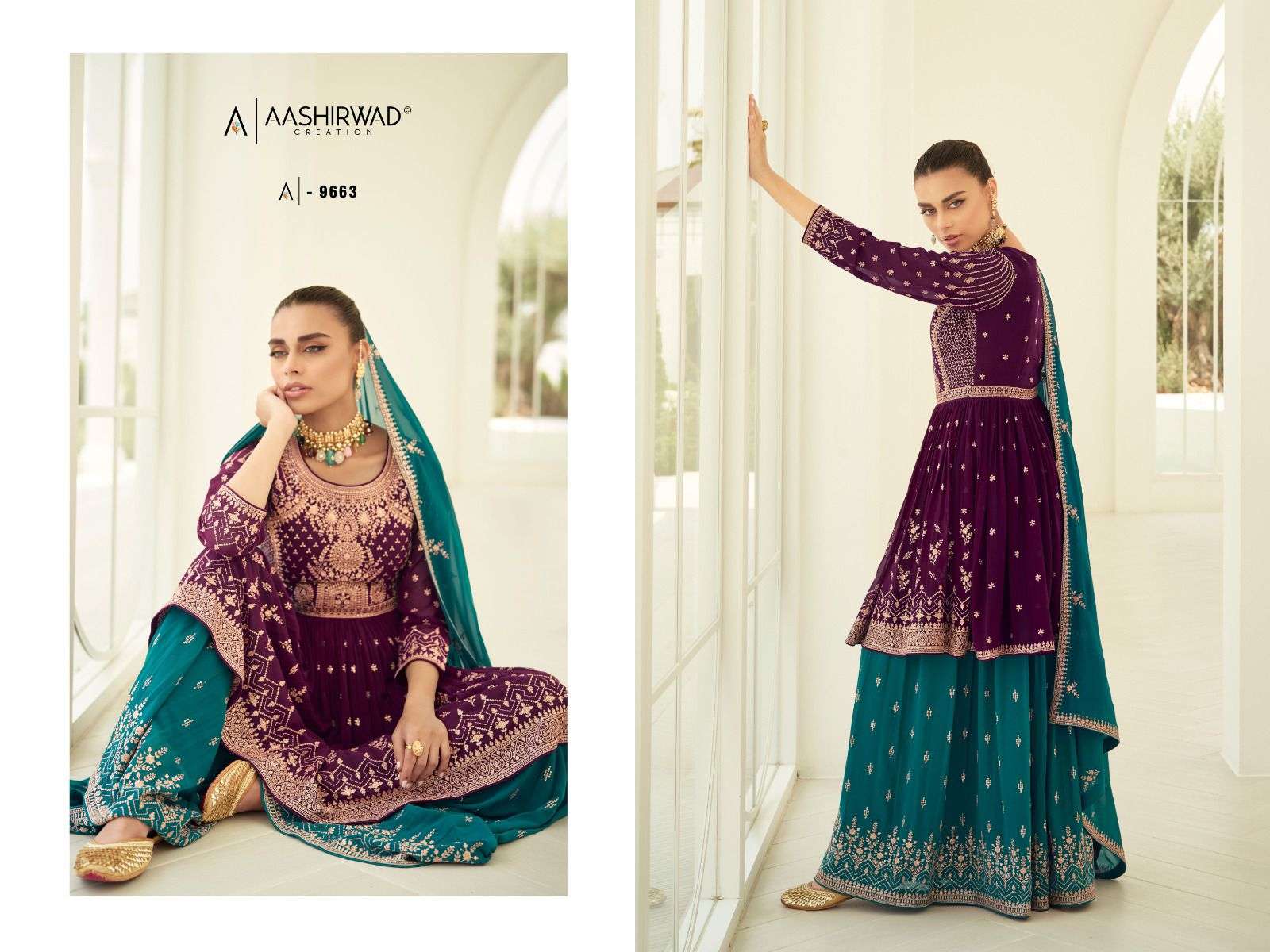 AASHIRWAD CREATION SOMYA  Salwar Kameez Wholesale catalog