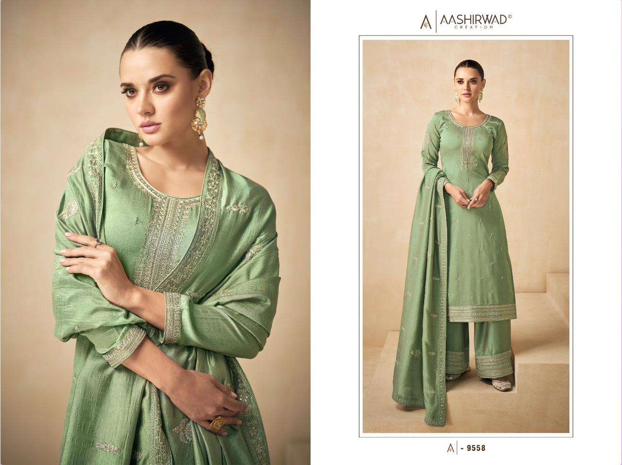 AASHIRWAD NEEDLE Salwar Kameez Wholesale catalog