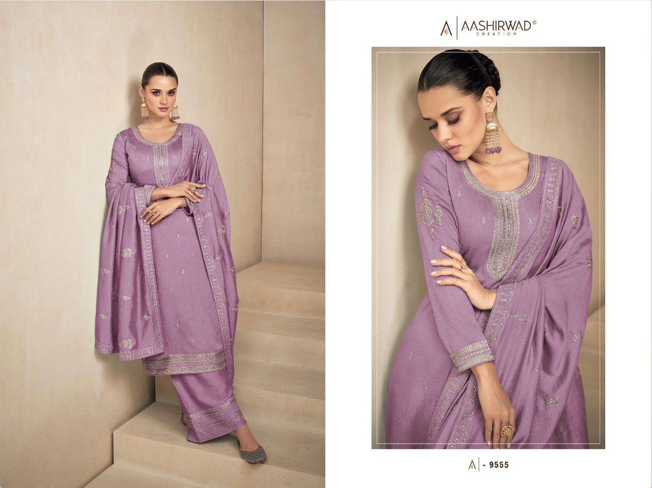 AASHIRWAD NEEDLE Salwar Kameez Wholesale catalog