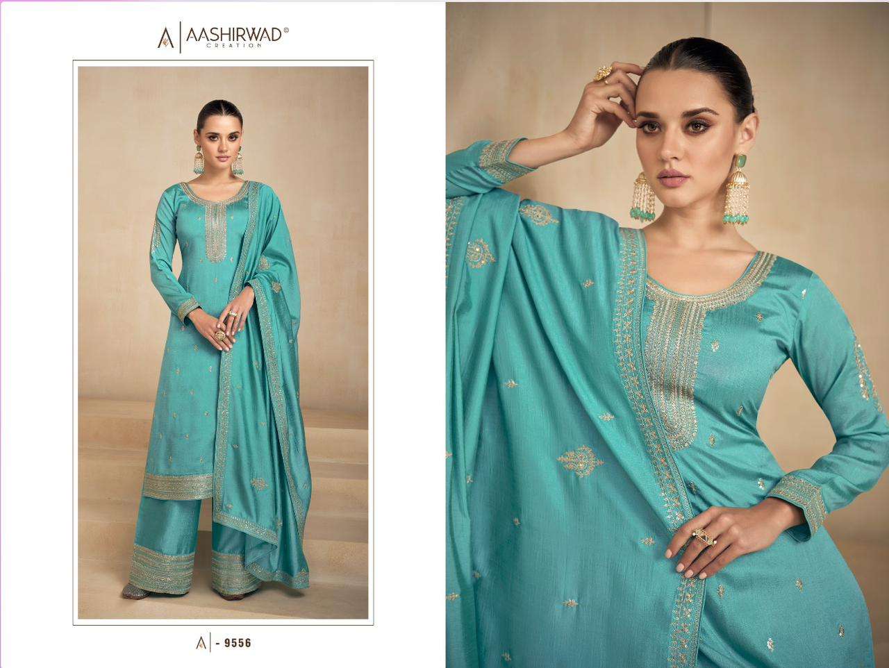 AASHIRWAD NEEDLE Salwar Kameez Wholesale catalog