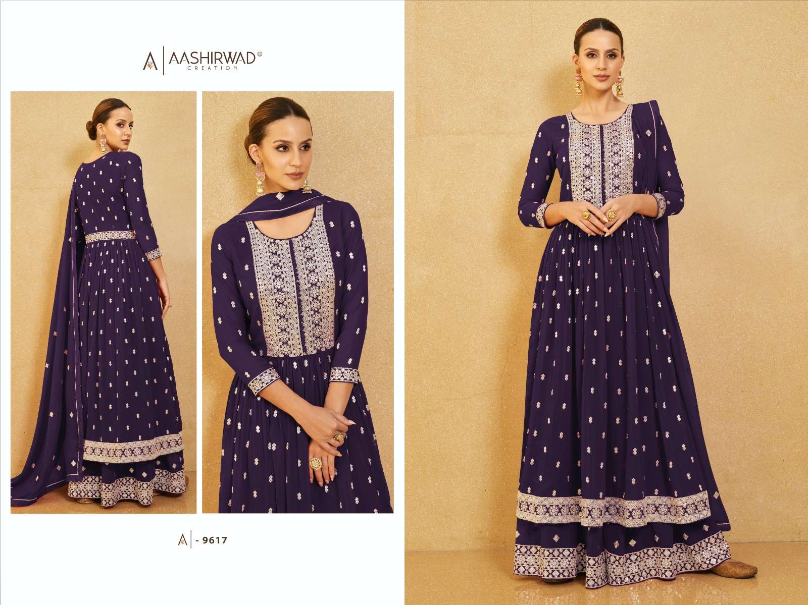 AASHIRWAD  NURA Salwar Kameez Wholesale catalog