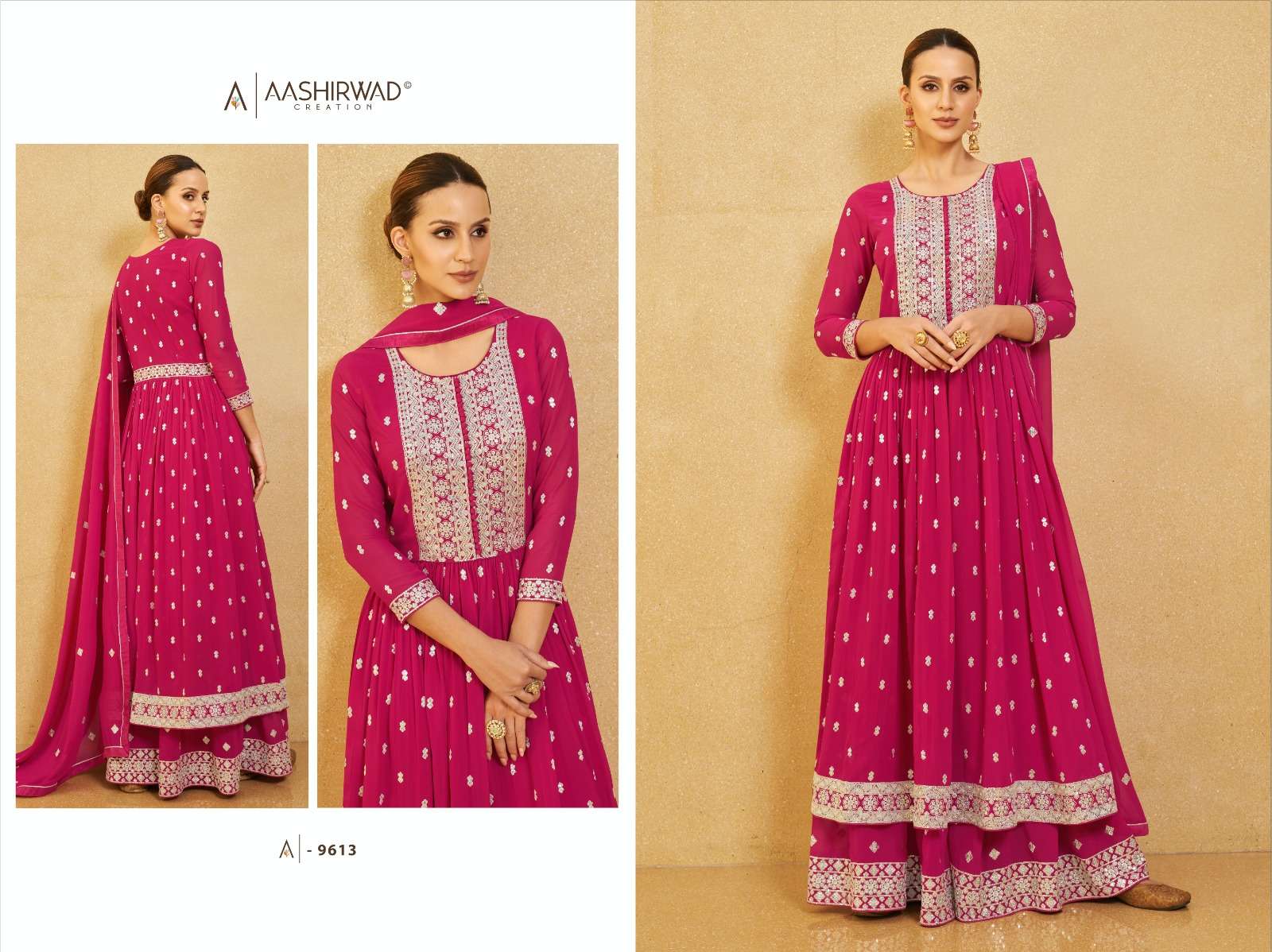 AASHIRWAD  NURA Salwar Kameez Wholesale catalog