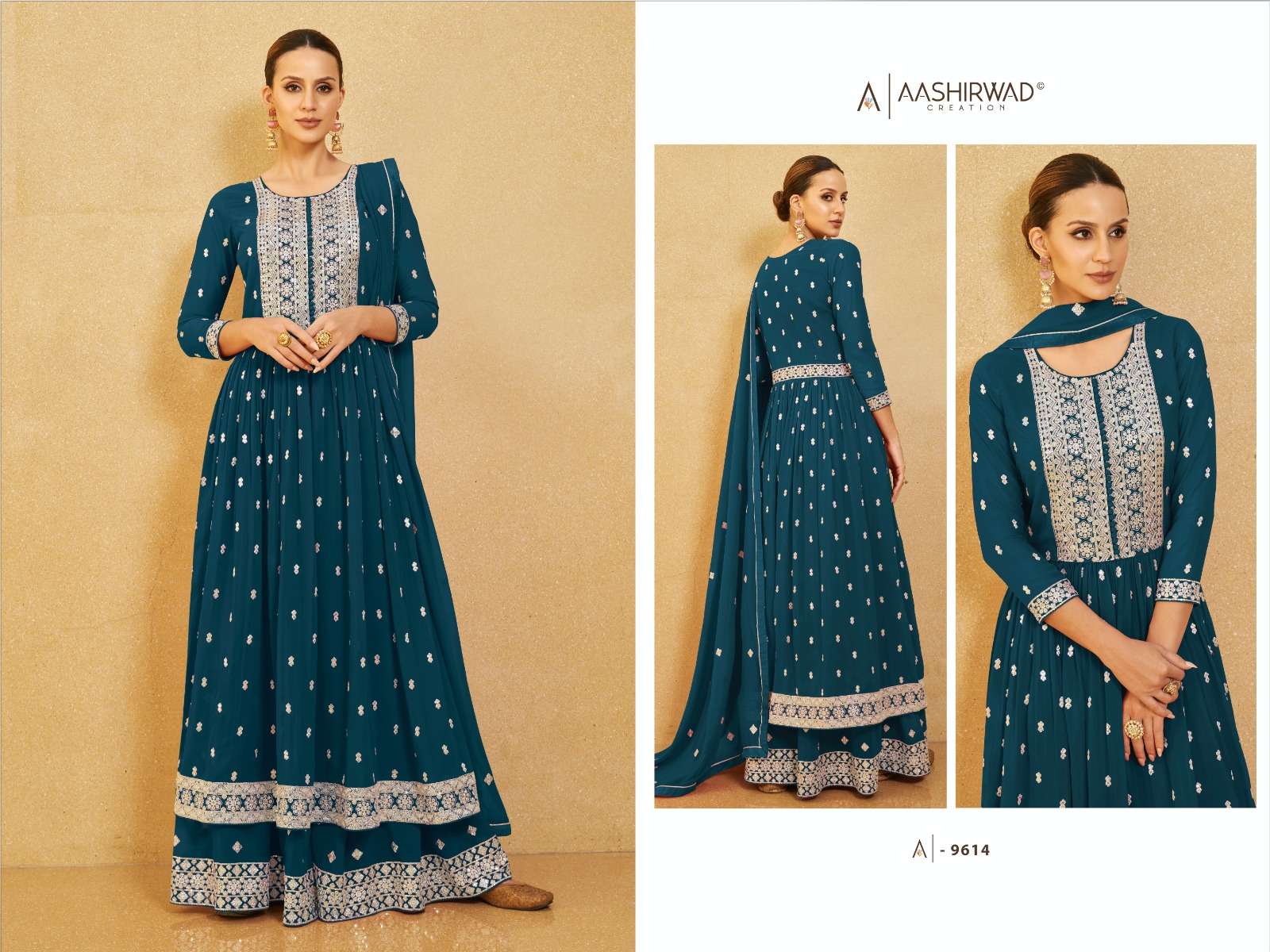 AASHIRWAD  NURA Salwar Kameez Wholesale catalog