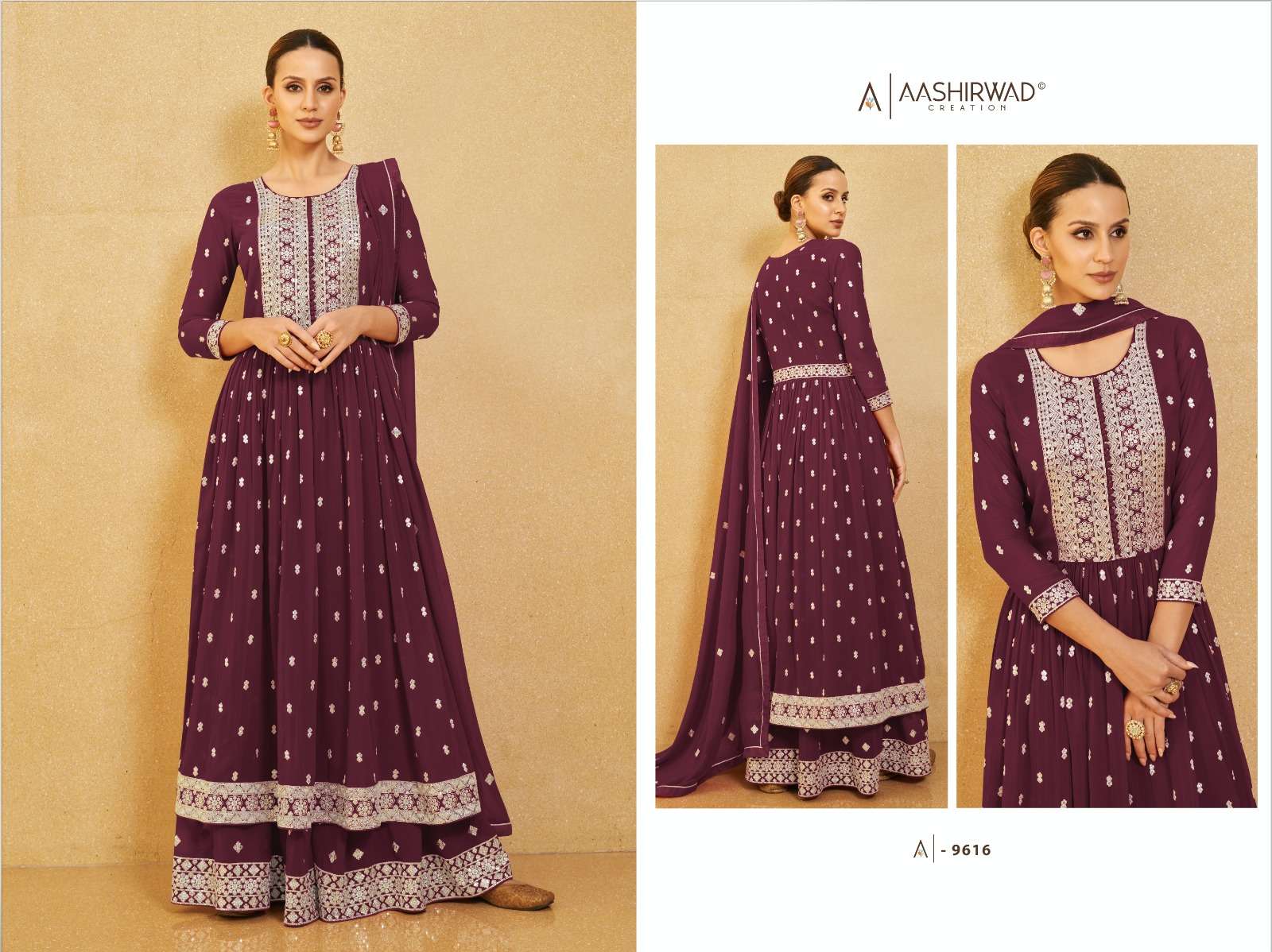 AASHIRWAD  NURA Salwar Kameez Wholesale catalog