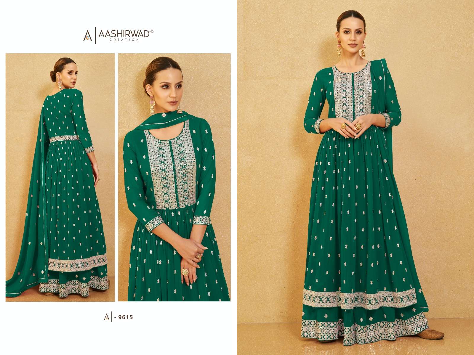 AASHIRWAD  NURA Salwar Kameez Wholesale catalog