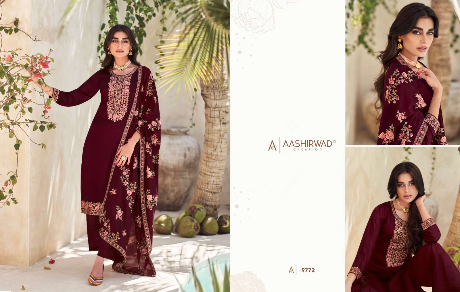 AASHIRWAD VERONA Salwar Kameez Wholesale catalog