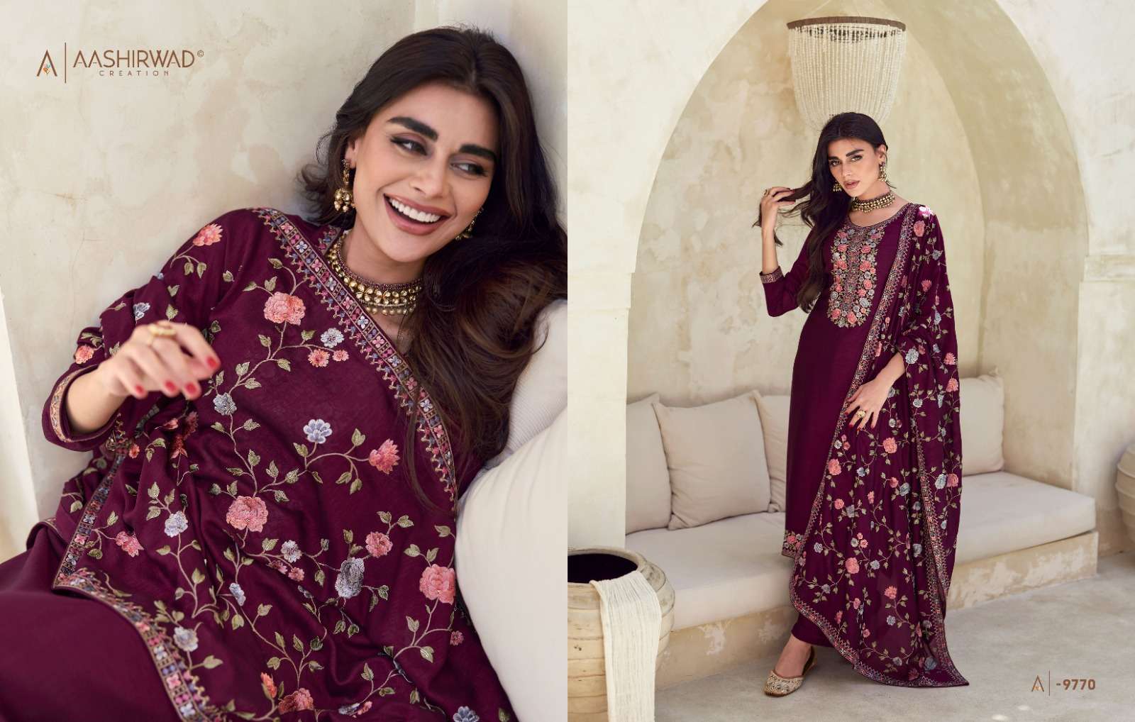 AASHIRWAD VERONA Salwar Kameez Wholesale catalog