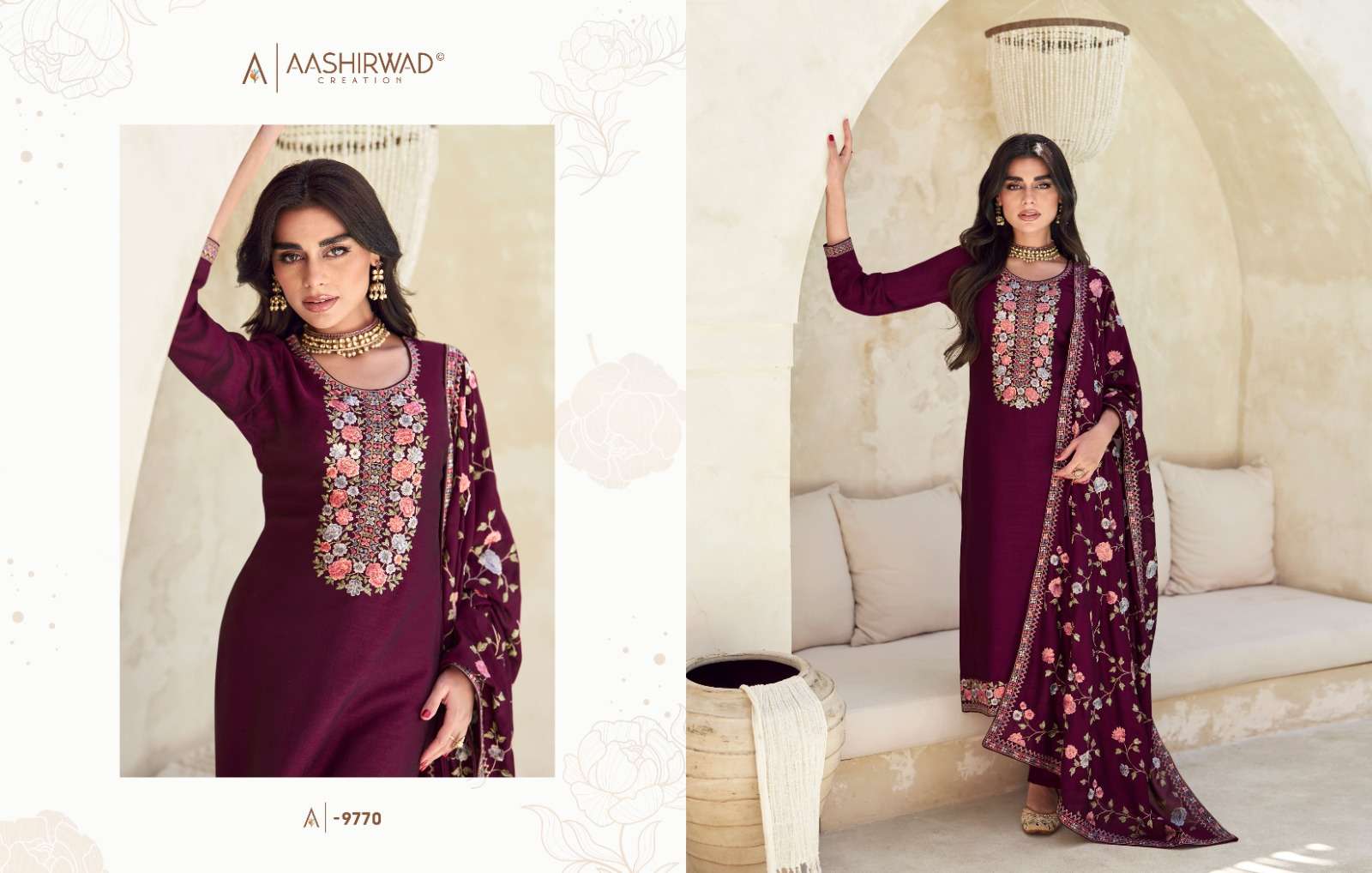 AASHIRWAD VERONA Salwar Kameez Wholesale catalog