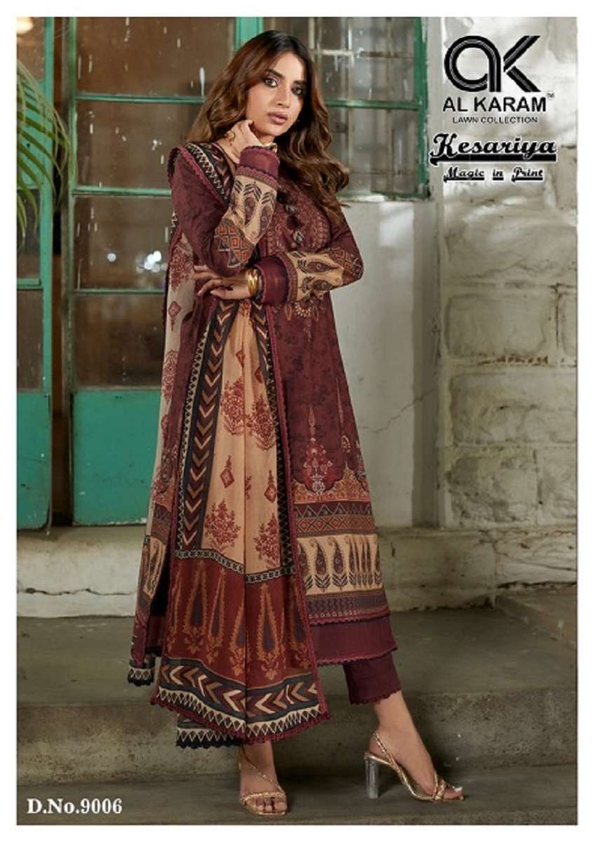 Al Karam Kesariya Vol-9 – Dress Material - Wholesale Catalog