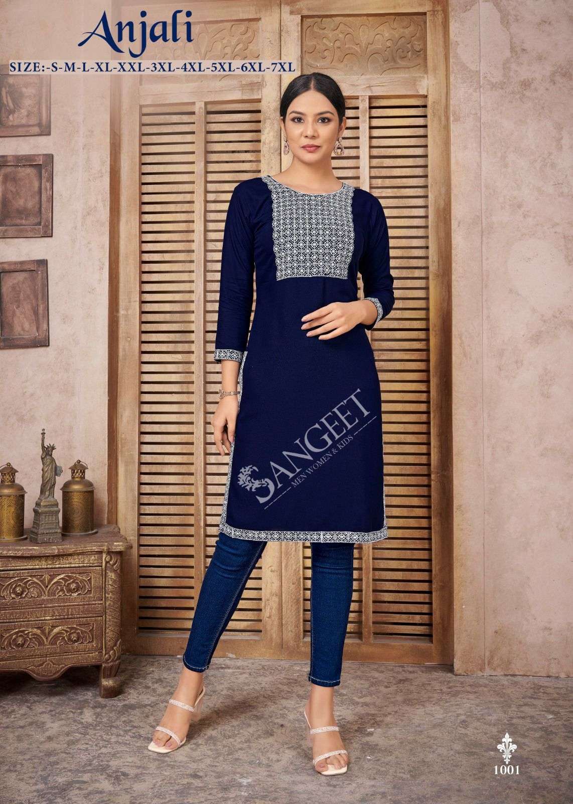 ANJALI RAYON Kurti Wholesale catalog