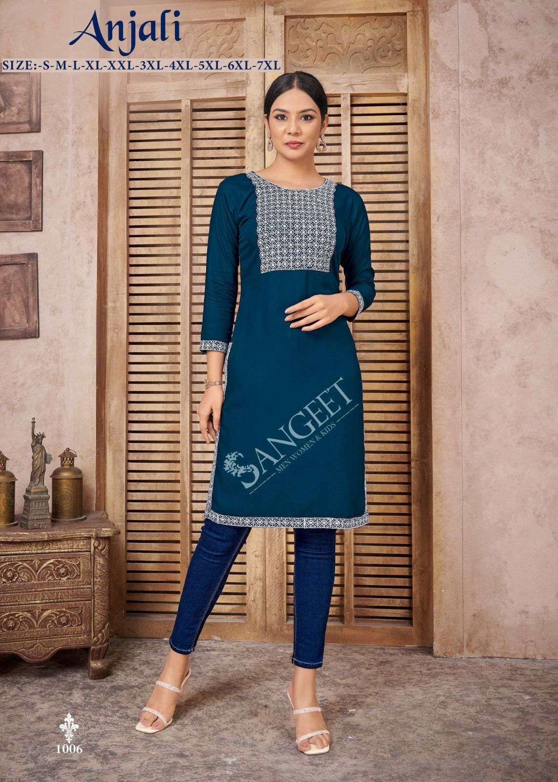 ANJALI RAYON Kurti Wholesale catalog