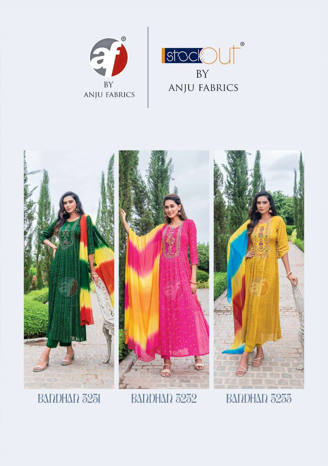 Anju Bandhan vol-3 Kurti Pant with Dupatta Wholesale catalog