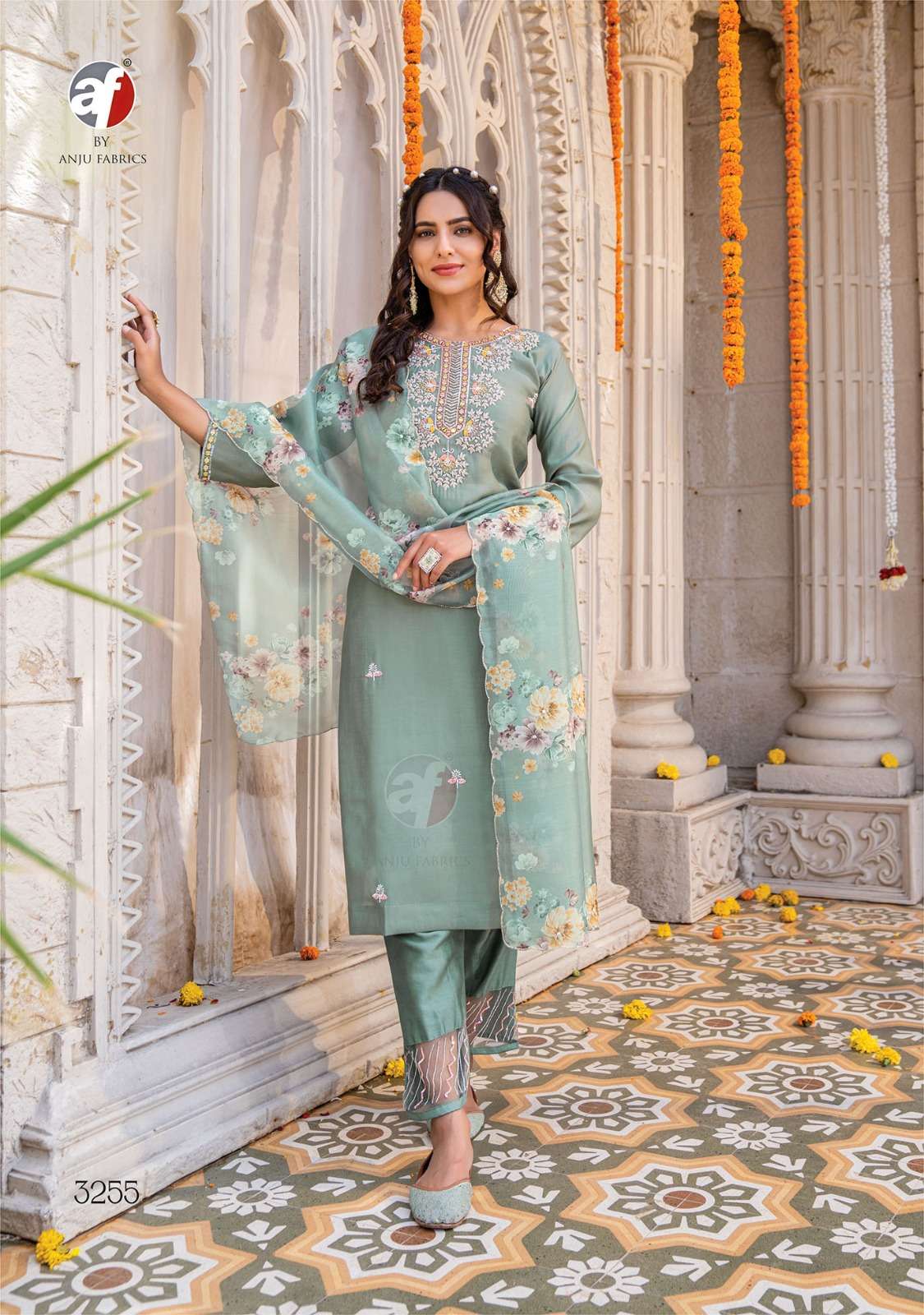 Anju Mayra vol-3 Kurti Pant with Dupatta Wholesale catalog
