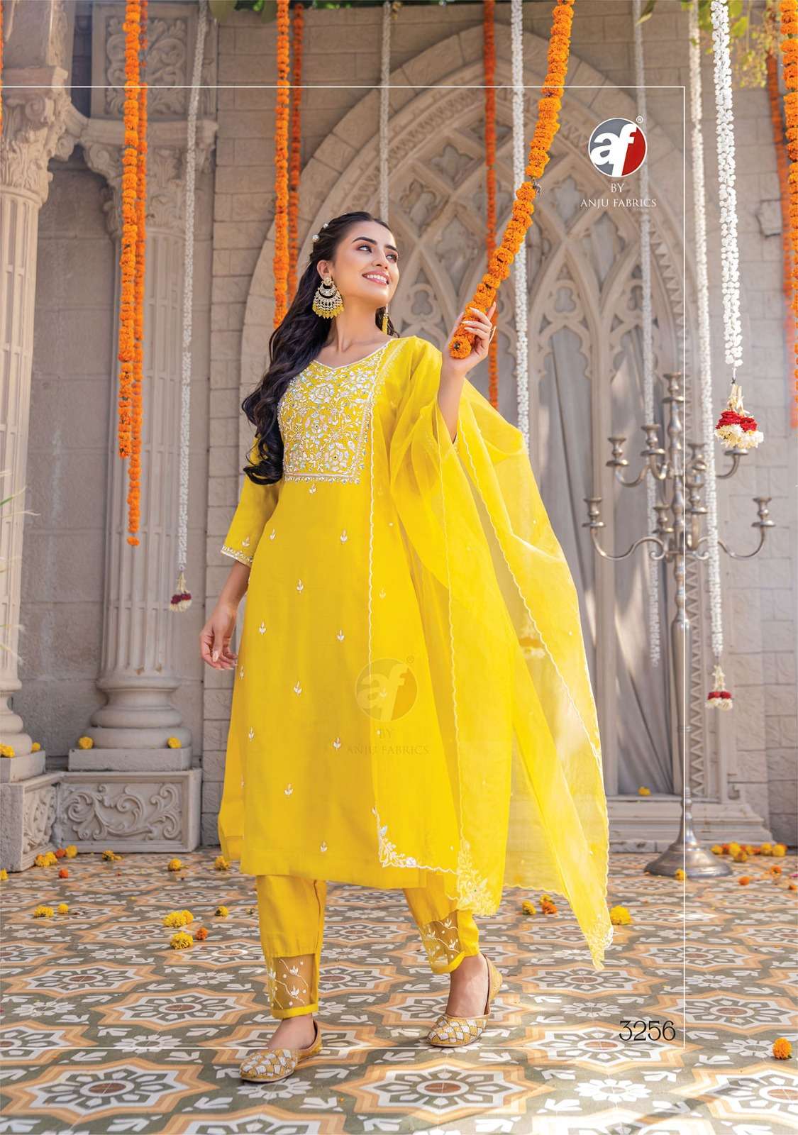 Anju Mayra vol-3 Kurti Pant with Dupatta Wholesale catalog